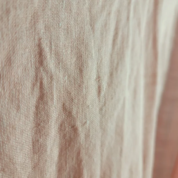 J. Jill Pink Love Linen Slub Long Sleeve Button Up Shirt Pink - Picture 7 of 12